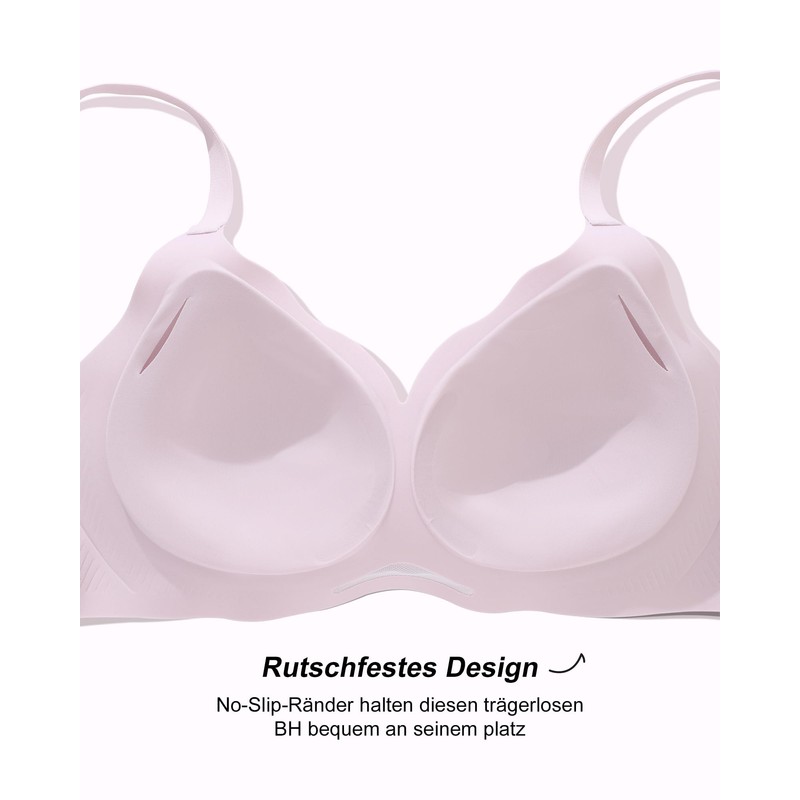 SHARICCA Women's Bra Without Underwire Comfortable Seamless Bra T-Shirts Push