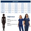 Naivlizer Scrub Top for Women V-Neck Scrub Shirt Medical Uniform