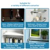 Stainless Steel Glass Shelf Brackets, 4-Pack