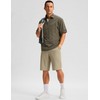 Pudolla Men's Golf Shorts 11" Inseam Comfy Shorts with 3