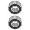 2Pcs Double Row Ball Bearing High Speed Operation Excellent Manufacture