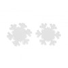 Miniblings Snowflake Stud Earrings Snow Winter Ice Crystal Handmade Fashion