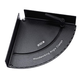 WEITARI Corner Clamps for Woodworking, Adjustable Right Angle Clamps, Aluminum Alloy Corner Clamping Fixtures Swing Fixer with 2 inch C-Clamp Set for Carpenter Welding Cabinets (90-180 Degree)