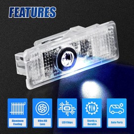 Set of 4 Car Door Light Projector Door Lighting for Range Rover/Discovery/Discovery Sport/Aurora/Freelander, Door Projectors, Entry Lighting, Underbody Lighting, Car Accessories