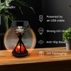 Cello Gleneagles Campfire LED Round Lantern, USB Powered, Realistic Flame