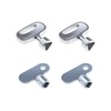 EMSea 4pcs Radiator Key for Screw Air Valve Key Triangle