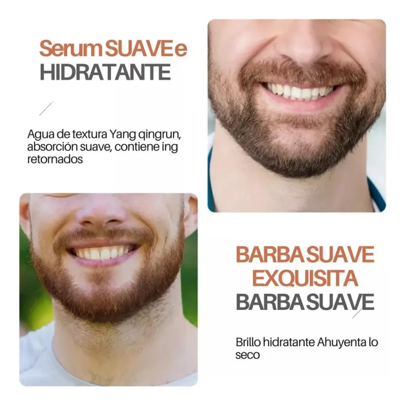 Serum Tónico Aceite Crecimiento Barba Bigote Cabello Men F