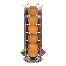 Nerthus FIH 927 Rotating Coffee Capsule Dispenser 25 Capsules, Easy to Refill, Easy Access, Lightweight and Resistant