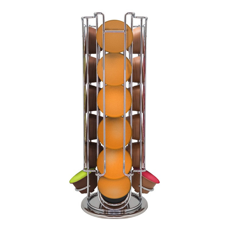 Nerthus FIH 927 Rotating Coffee Capsule Dispenser 25 Capsules, Easy