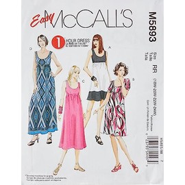 McCall's Patterns M5893 Misses'/Women's Dresses in 4 Lengths, Size RR (18W-20W-22W-24W)