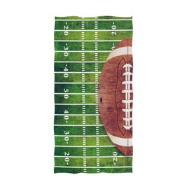 Naanle Stylish American Football Field and Ball Print Soft Absorbent Guest Hand Towels for Bathroom, Hotel, Gym and Spa (16 x 30 Inches)