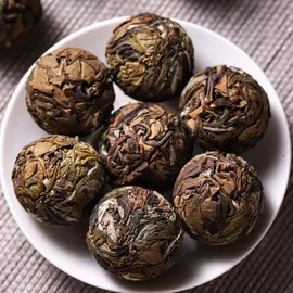 Yunnan White Dragon Pearls Tea 5.29oz Bai Cha Long Zhu Loose Leaf Balls Tea Breakfast Tea