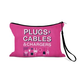 Sisadodo Electronics Accessories Organiser Bag for Work Travel Portable Cable Storage Bags for Chargers Cables Earphones Multifuntional Tech Accessory Zip Lock Bag Organiser Pouch for Women Men