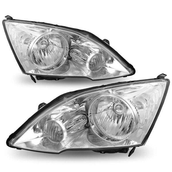 ultravision9 For 2007-2011 Honda CRV CR-V 4Dr Chrome Headlights Clear