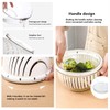 Easy Fruit Vegetable Salad Cutter Bowl, Fantes Multi-Function Kitchen Colander