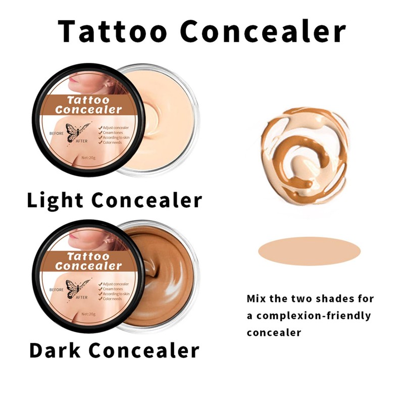 Tattoo Cover Up, Waterproof Tattoo Cover Up Makeup with Full