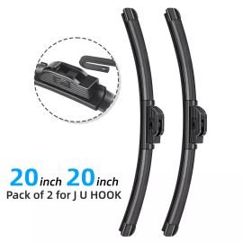 Xkorr 20"+20" Windshield Wiper Blades Fit For Ford F-250 Super Duty 2007-1999