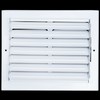 Fits 10x8 Duct Opening 1 Way Fixed Curved Blade Air