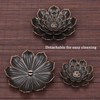 SLKIJDHFB Lotus Incense Holder Brass Stick Incense Holder Cone Coil