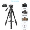 65" Camera Tripod,Q310 Lightweight Travel Portable Cell Phone Tripod Stand