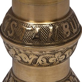 Handmade Sozen Pepper Grinder Manual Brass Mill Istanbul Crafted 4.7", Portable Conical Burr Pepper Mill, Portable Hand Crank Turkish Pepper Grinder