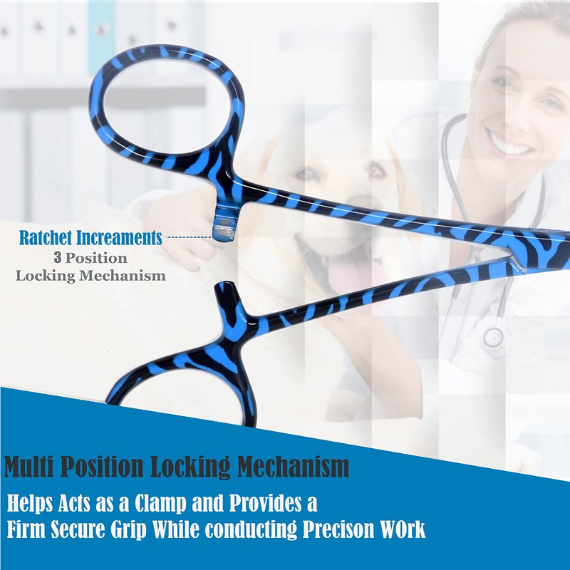 Dog Cat Pet Ear/Nose Hair Puller Grooming Hemostat Locking Forceps