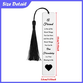 Friendship Bookmark Gifts for Best Friends Sister Friendship Appreciation Gifts Long Distance Friendship Gifts Book Lover Gift for Bestie Brother Christmas Graduation Birthday Gifts for Friends