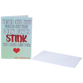 Funny Cards Roses Are Red Violets Are Blue Valentines Day Card Joke Laughter Fun Novelty SP25