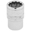 Draper 33202 1/2" Square Drive 12 Point Socket, 18mm Size