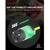AIDA Lighted Plug and Connector Set, Straight Blade Cord End