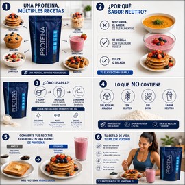 NLS Essentials® PROTEÍNA DE SUERO DE LECHE Pura Whey Sin sabor Sin azúcar Sin aditivos 1 solo ingrediente WPC 500grs Whey protein powder