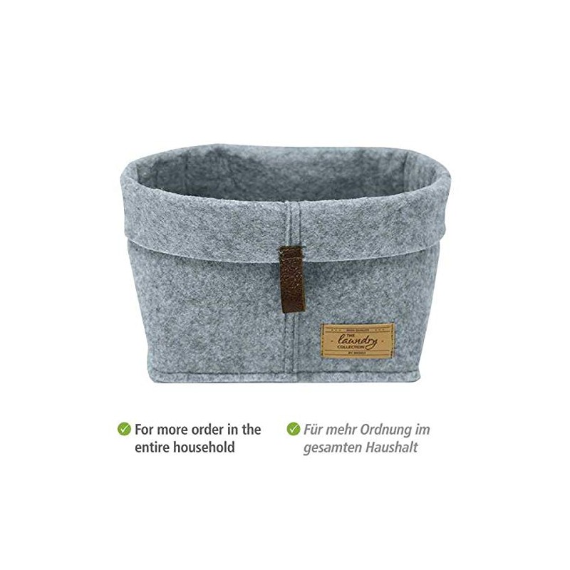 WENKO Feli S Felt Basket, Box for More Order and