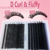 Cluster Lashes D Curl Fluffy Individual Eyelashes Lash Extension Kit