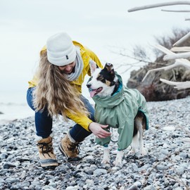 Hurtta Rain Blocker ECO, Dog Raincoat, Hedge, 20 in