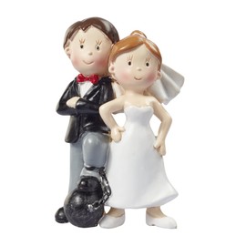 Hochzeitspaar * Brautpaar mit Fussfessel * Tortendekoration * Tortenfigur * Tischdekoration
