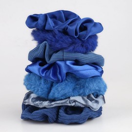 Hair Want Hair Ties 7Pcs/Set Women Hair Scrunchies Stain Velvet Elastic Hair Band for Women Hair Ponytail Holders for Girls Rubber Bands Hairband Fluffy Hair Scrunchies Hair Bands Women Hair Bobble