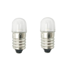 ShuoHui E10 Socket LED Lamp 0.5 W 12 V Cool White Torch Headlight Mini Headlight Torch Lamps Replace 6000 K (25)