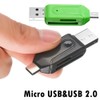 Micro USB2.0 Card Reader 2 in 1OTG Adapter Micro Portable