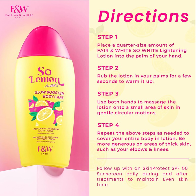 FAIR & WHITE So Lemon Glow Booster Body Care Lotion