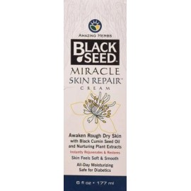 Amazing Herbs Black Seed Miracle Skin Repair Cream Moisturizer 6 fl oz