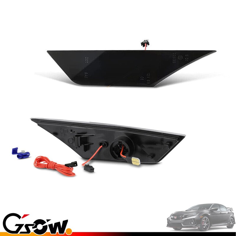 GSOWO 2 PCS LED Side Marker Lights Assembly for Honda