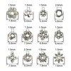 CHAVA Silver Spacer Beads Caps, 12 Styles Jewelry Accessories for