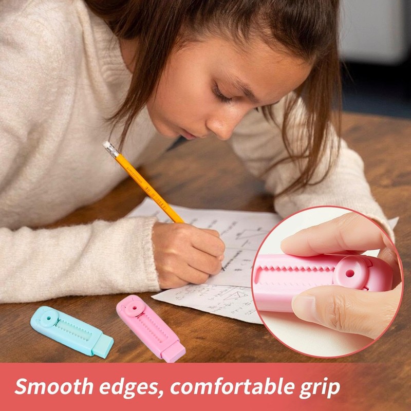 Pack of 8 Push and Pull Erasers, Creative Kids Erasers,
