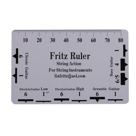 2Pcs Guitar String Action Gauge Ruler Measuring Tools replacement for Electric Acoustic Guitar Bass