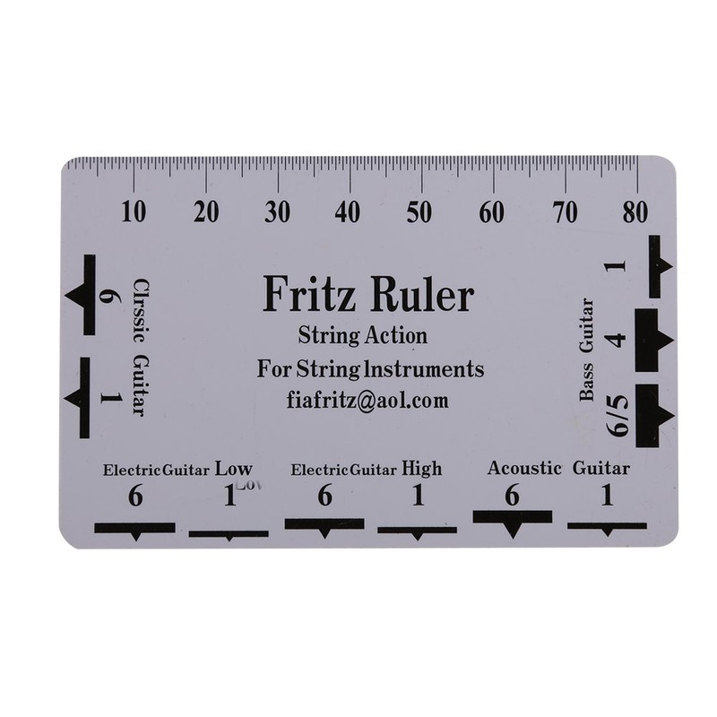 2Pcs Guitar String Action Gauge Ruler Measuring Tools replacement for