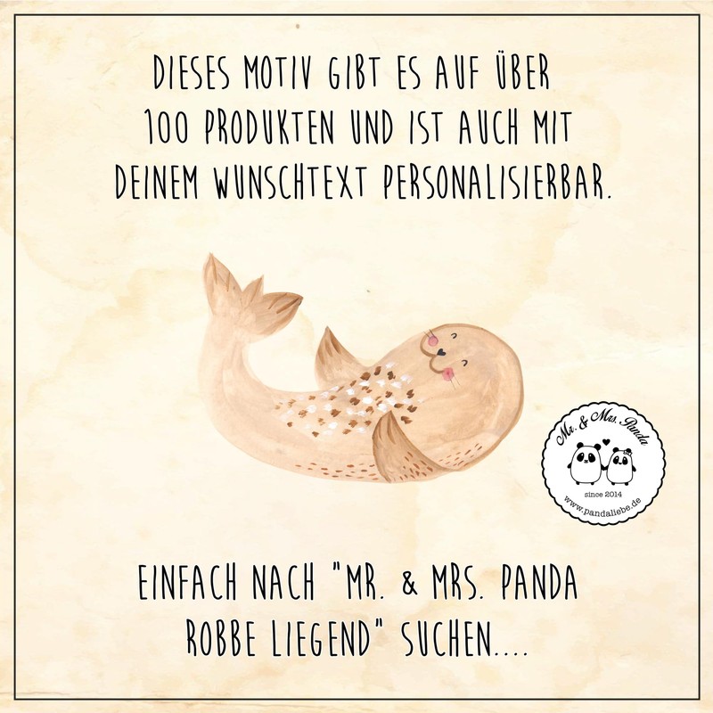 Mr. & Mrs. Panda M Make-Up Bag Seal Lying Down,