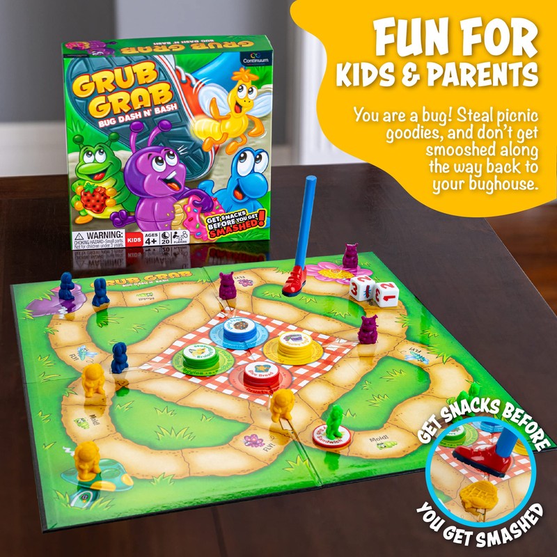 Grub Grab Board Games for Kids 4-6 Interactive Game Ant