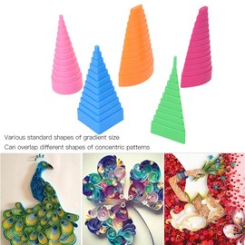 5 Pieces Quilling Shapes & Designs Border Paper Quilling Border Buddy Bobbin Tower Tool 5 Shape Towers Quilling Tools Kit for DIY Crafts