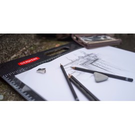 Derwent Colored Pencils, Sketching Pencils, Set of 6, in Metal Case, 0700836