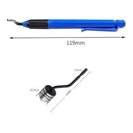 Reamer Diameter 0.6 inch (16.5 mm), Crank Creamer, Hand Reamer, Copper Pipe, Sharpening, Deburring, Chamfering, Gas Pipe Reamer